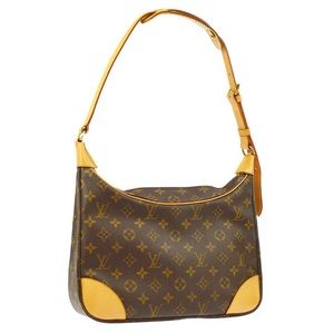 Louis Vuitton Boulogne Discontinued Canvas Brown Monogram Shoulder Bag